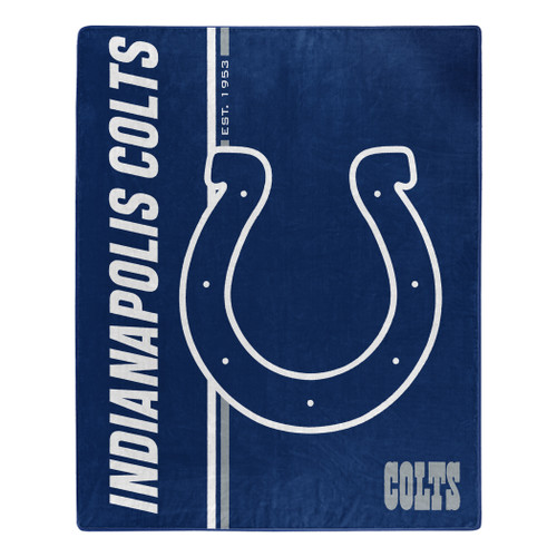 Indianapolis Colts Blanket 50x60 Raschel Restructure Design