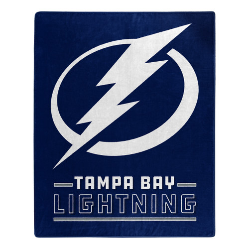 Tampa Bay Lightning Blanket 50x60 Raschel Interference Design