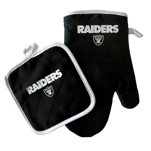 Las Vegas Raiders Oven Mitt and Pot Holder Set