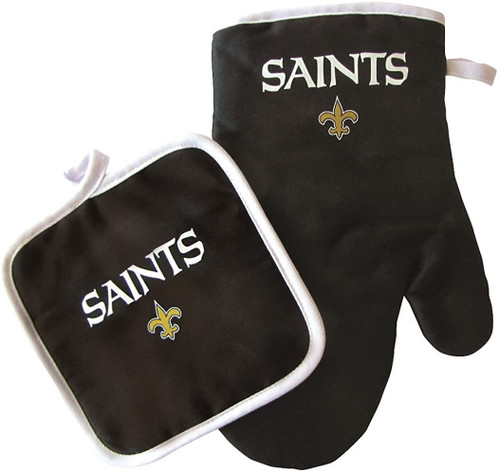 New Orleans Saints Oven Mitt and Pot Holder Set