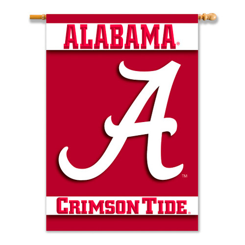 Alabama Crimson Tide 2-Sided 28" X 40" Banner W/ Pole Sleeve