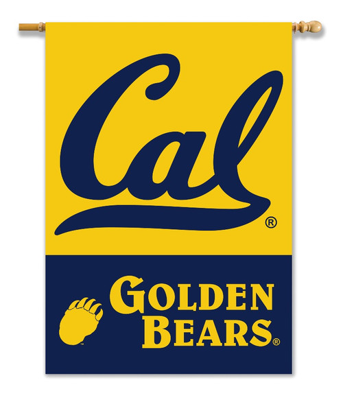 Cal Berkeley Golden Bears 2-Sided 28" X 40" Banner W/ Pole Sleeve