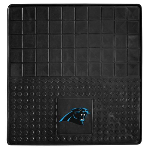 Carolina Panthers Heavy Duty Vinyl Cargo Mat Panther Primary Logo Black