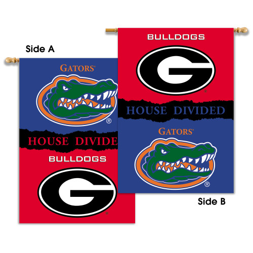 Georgia - Florida 2-Sided 28" X 40" Banner W/ Pole Sleeve House Divided