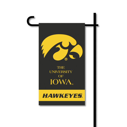 Iowa Hawkeyes   Mini Garden Flag w/ Pole