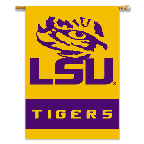 LSU Tigers 2-Sided 28" X 40" Banner W/ Pole Sleeve