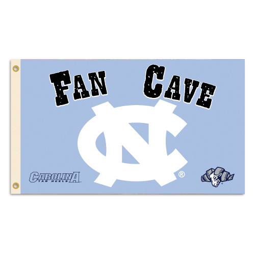 North Carolina Tar Heels Man Cave 3 Ft. X 5 Ft. Flag W/ 4 Grommets