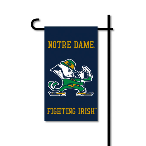 Notre Dame Mini Garden Flag w/ Pole