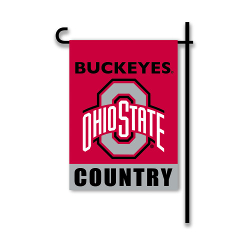 Ohio State Buckeyes 2-Sided Country Garden Flag