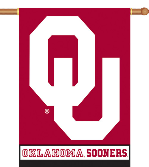 Oklahoma Sooners 2-Sided 28" X 40" Banner W/ Pole Sleeve
