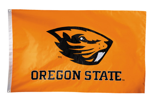 Oregon State Beavers 2-sided Nylon Applique 3 Ft x 5 Ft Flag w/ grommets
