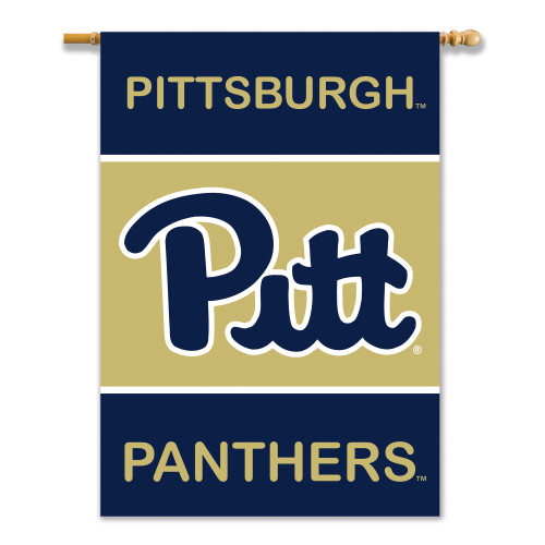 Pittsburgh Panthers 2-Sided 28" X 40" Banner W/ Pole Sleeve