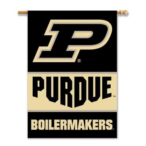 Purdue Boilermakers 2-Sided 28" X 40" Banner W/ Pole Sleeve