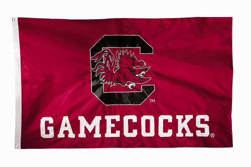 South Carolina Gamecocks 2-sided Nylon Applique 3 Ft x 5 Ft Flag w/ grommets