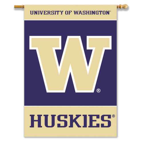 Washington Huskies 2-Sided 28" X 40" Banner W/ Pole Sleeve
