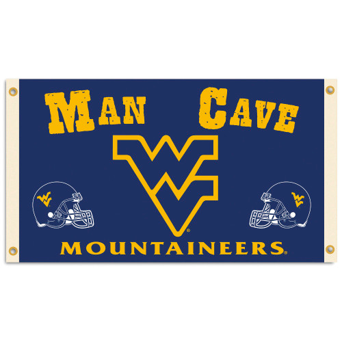 West Virginia Mountaineers Man Cave 3 Ft. X 5 Ft. Flag W/ 4 Grommets