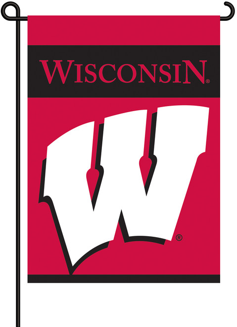 Wisconsin Badgers 2-Sided Garden Flag