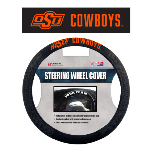 Oklahoma State Cowboys Poly-Suede Steering Wheel Cover