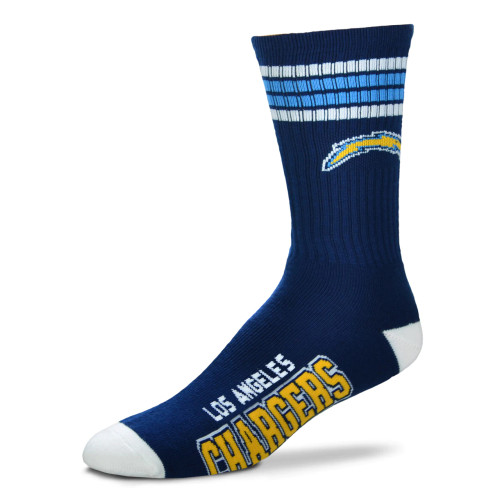 Los Angeles Chargers 4 Stripe Deuce Socks Pair