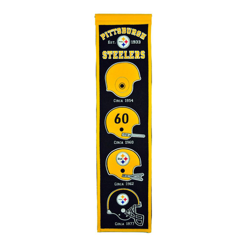 Pittsburgh Steelers Winning Streak Heritage Banner