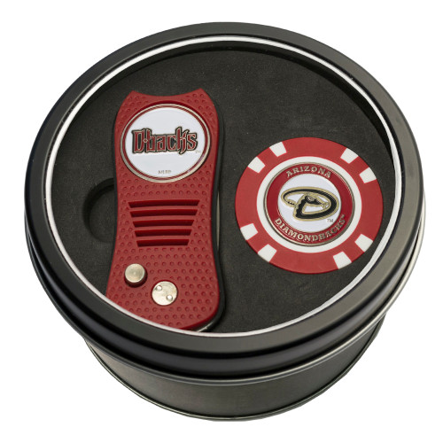 Arizona Diamondbacks Tin Gift Set with Switchfix Divot Tool and Golf Chip