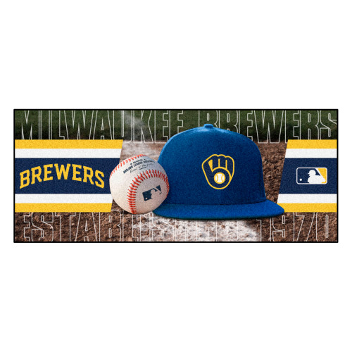 MLB - Milwaukee Brewers Baseball Runner 30"x72"