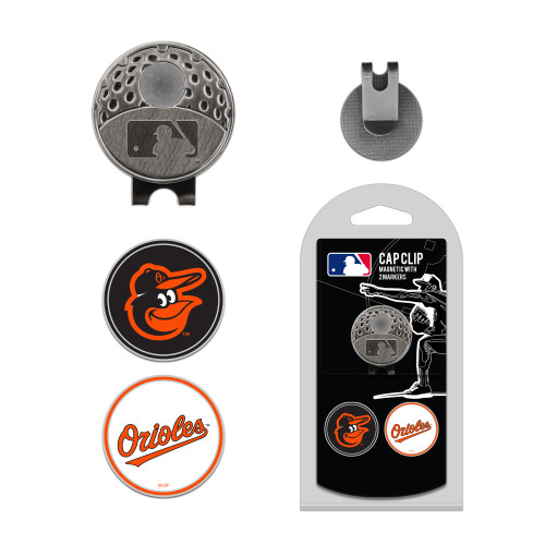 Baltimore Orioles Cap Clip With 2 Golf Ball Markers