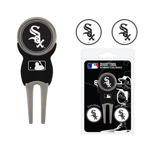 Chicago White Sox Divot Tool Pack With 3 Golf Ball Markers
