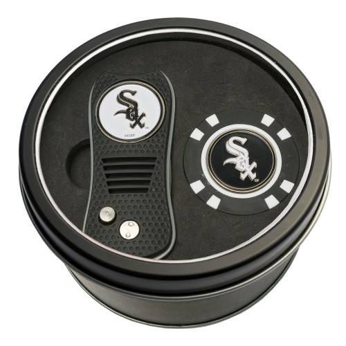 Chicago White Sox Tin Gift Set with Switchfix Divot Tool and Golf Chip