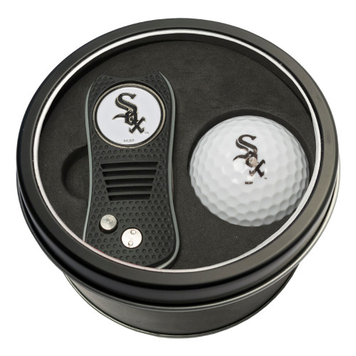 Chicago White Sox Tin Gift Set with Switchfix Divot Tool and Golf Ball