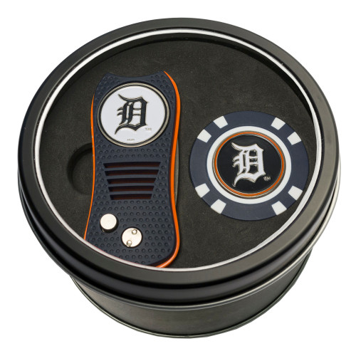 Detroit Tigers Tin Gift Set with Switchfix Divot Tool and Golf Chip