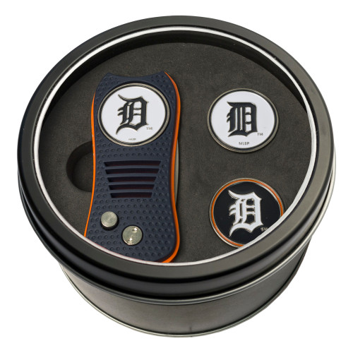 Detroit Tigers Tin Gift Set with Switchfix Divot Tool and 2 Ball Markers