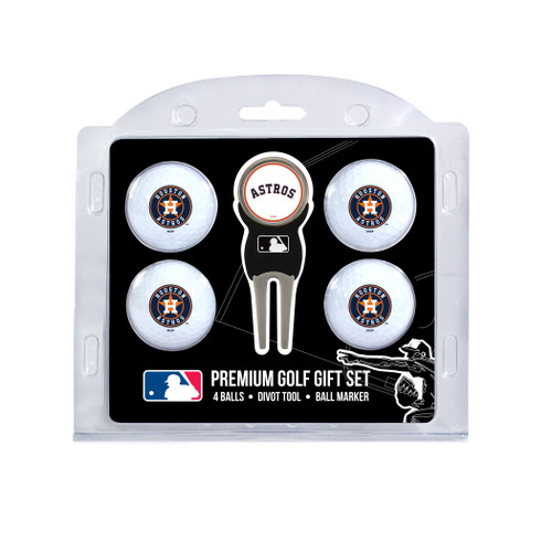 Houston Astros 4 Golf Ball And Divot Tool Set