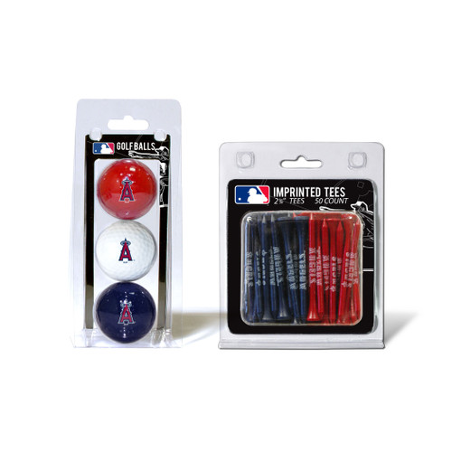 Los Angeles Angels 3 Golf Balls And 50 Golf Tees