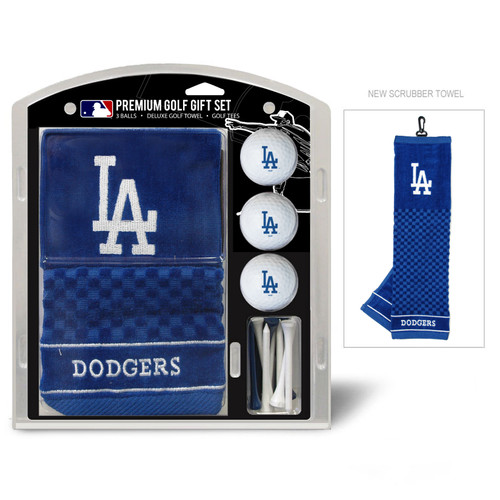 Los Angeles Dodgers Embroidered Golf Towel, 3 Golf Ball, and Golf Tee Set