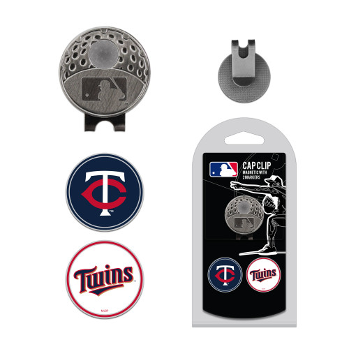 Minnesota Twins Cap Clip With 2 Golf Ball Markers