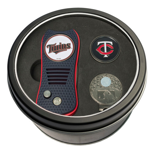 Minnesota Twins Tin Gift Set with Switchfix Divot Tool, Cap Clip, and Ball Marker