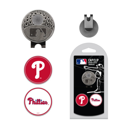 Philadelphia Phillies Cap Clip With 2 Golf Ball Markers