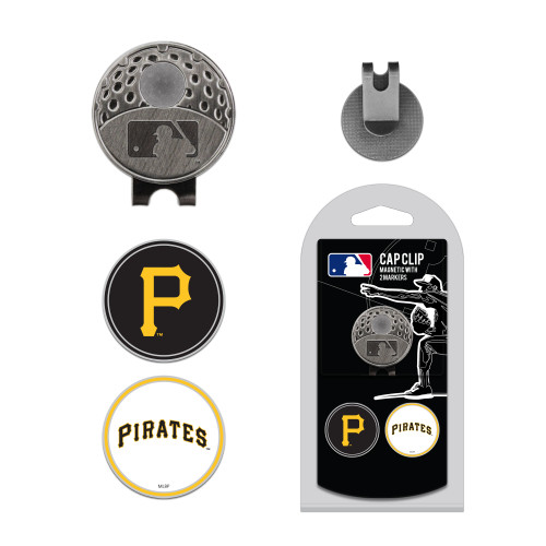 Pittsburgh Pirates Cap Clip With 2 Golf Ball Markers