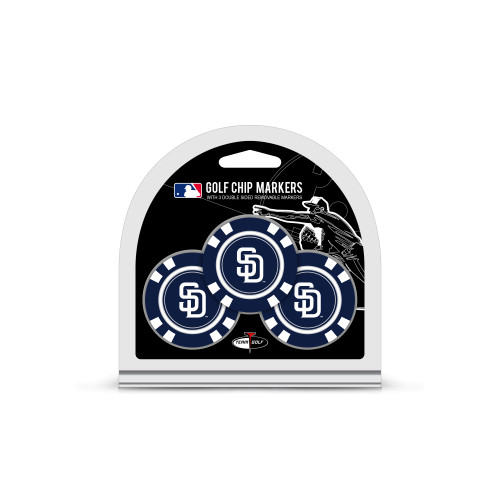 San Diego Padres 3 Pack Golf Chip Ball Markers
