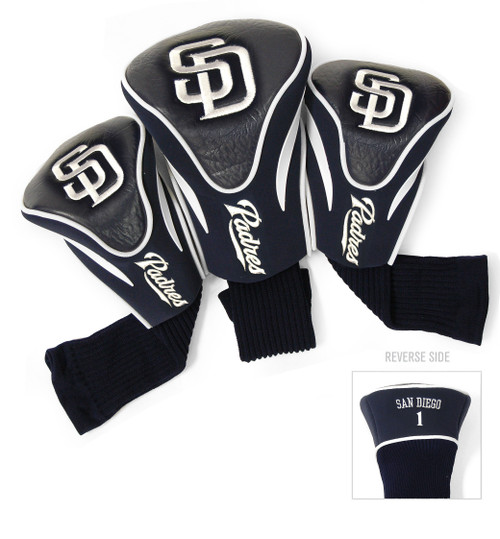 San Diego Padres 3 Pack Contour Head Covers