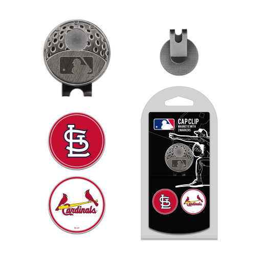 St Louis Cardinals Cap Clip With 2 Golf Ball Markers