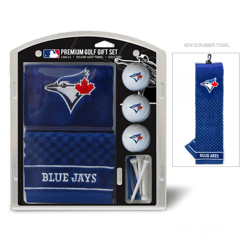 Toronto Blue Jays Embroidered Golf Towel, 3 Golf Ball, and Golf Tee Set