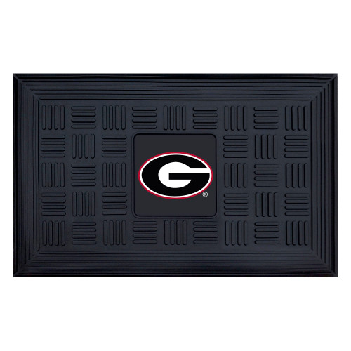 University of Georgia - Georgia Bulldogs Medallion Door Mat G Primary Logo Black