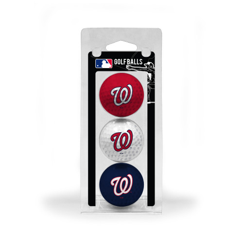 Washington Nationals 3 Golf Ball Pack