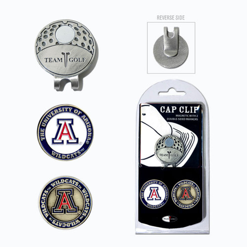 Arizona Wildcats Cap Clip With 2 Golf Ball Markers