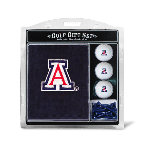 Arizona Wildcats Embroidered Golf Towel, 3 Golf Ball, and Golf Tee Set