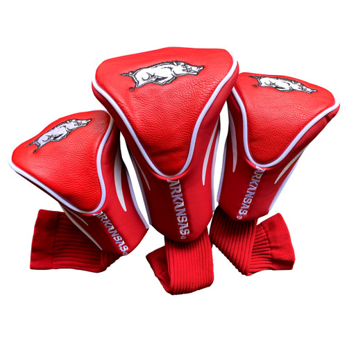 Arkansas Razorbacks 3 Pack Contour Head Covers