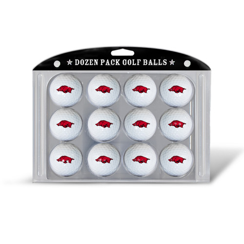 Arkansas Razorbacks Golf Balls, 12 Pack