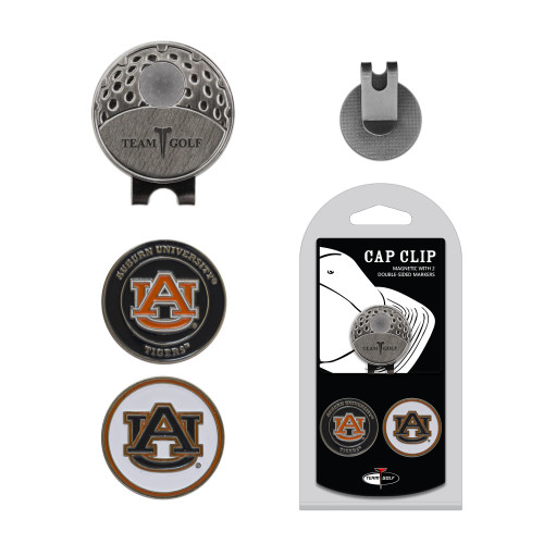 Auburn Tigers Cap Clip With 2 Golf Ball Markers